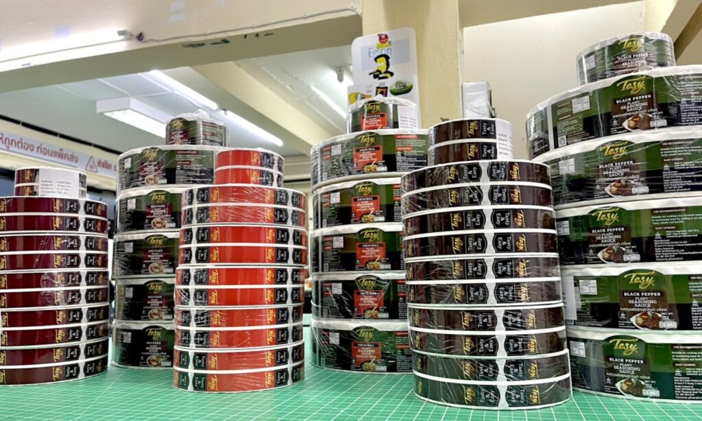 พิมพ์ฉลากสินค้าแบบม้วน